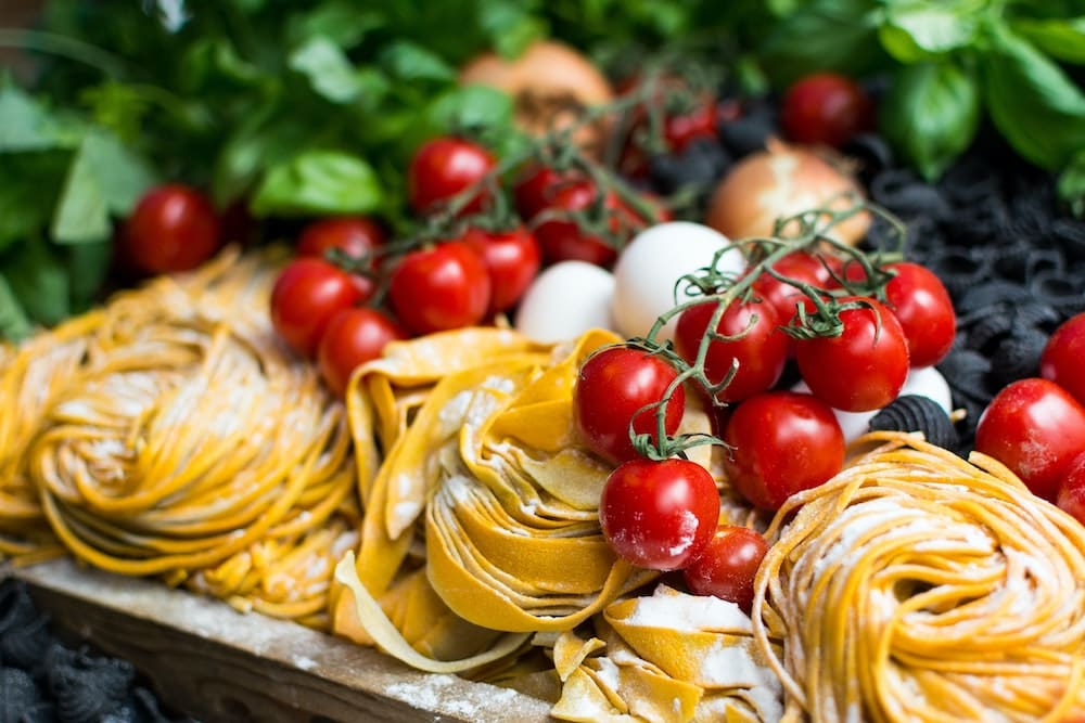 Vegetarian pasta in Italy