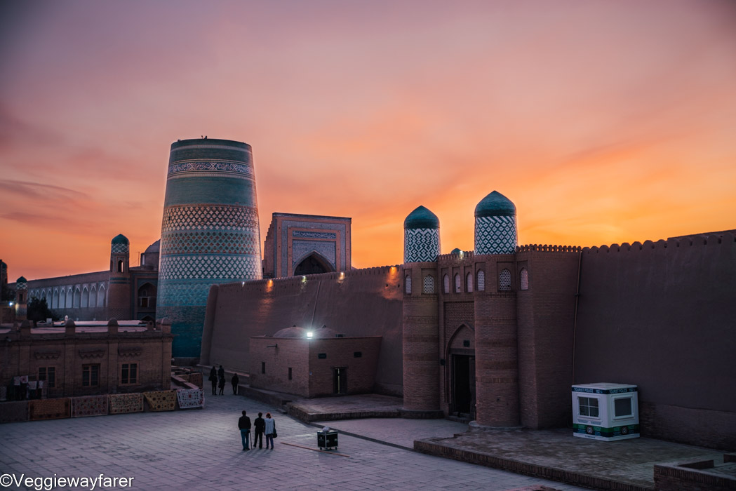  Khiva Uzbekistan at night