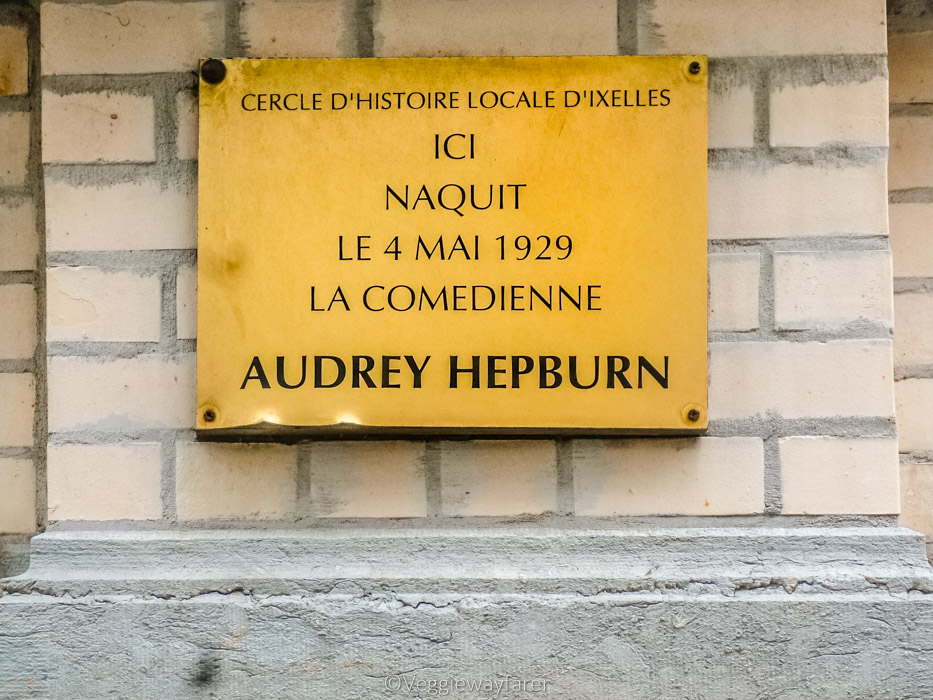 Hidden place in Brussels - Audrey Hepburn House