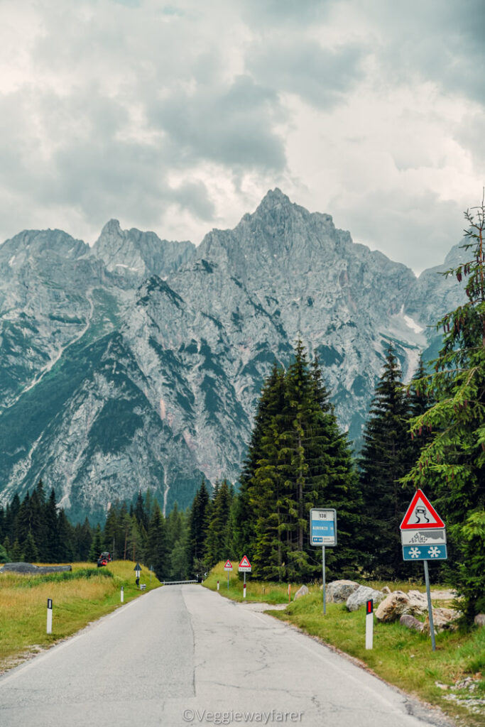 driving around the Dolomites