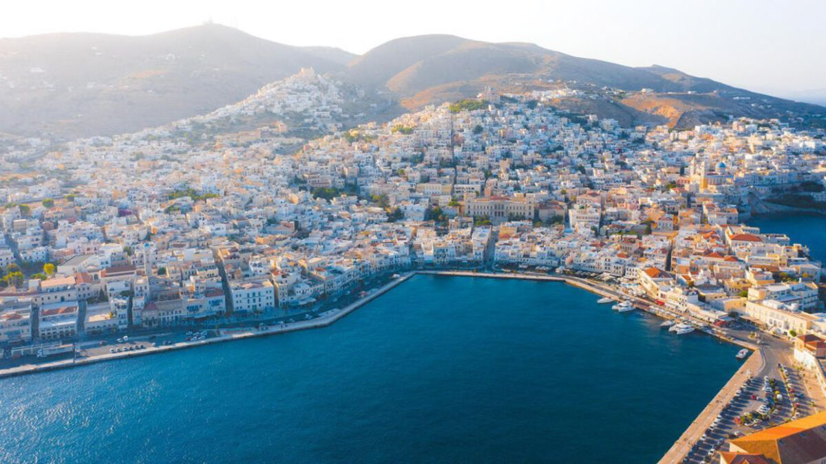 Beautiful islands in Europe Syros Greece