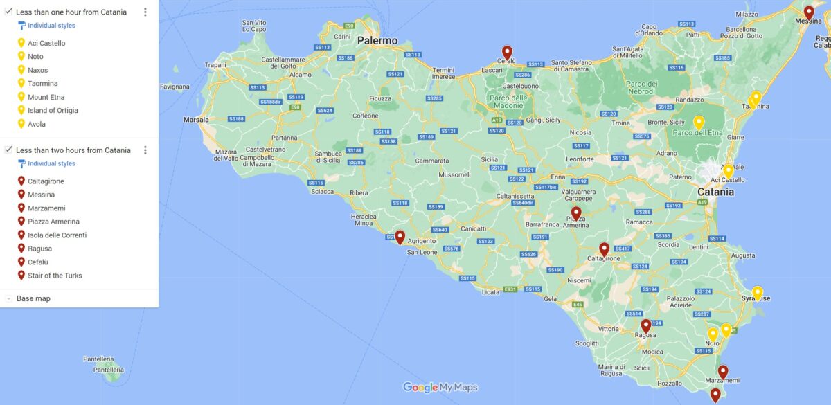 Places to visit near Catania