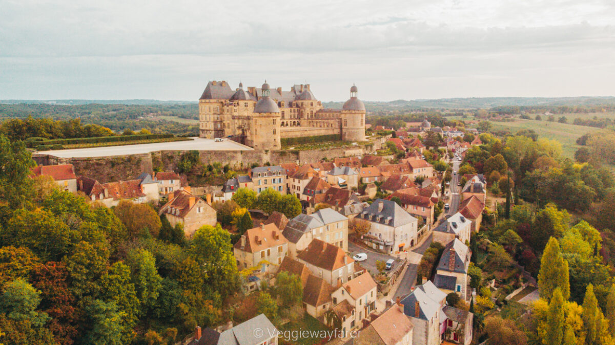 Hautefort Castle in Dordogne France