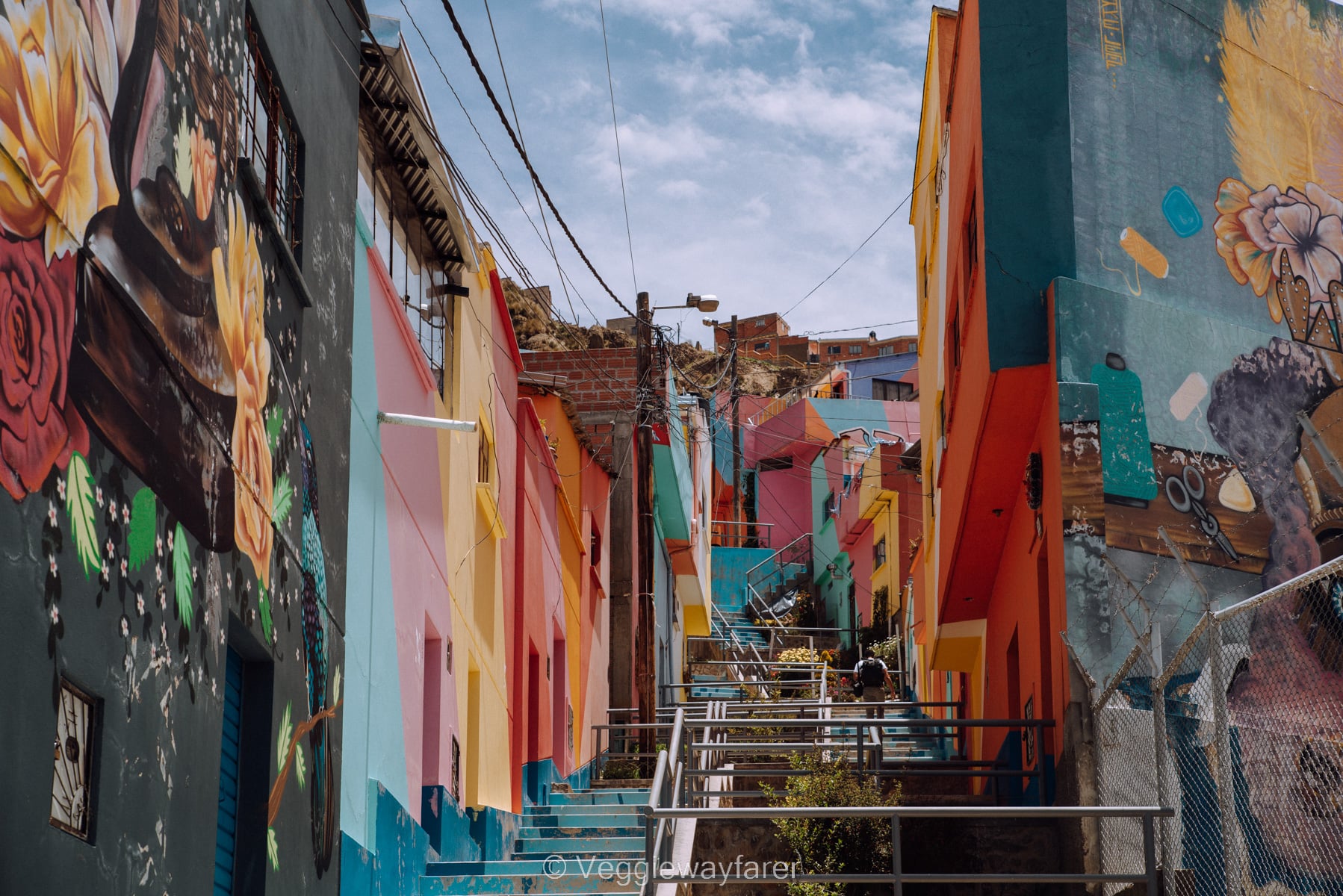 colorful neighborhood La Paz