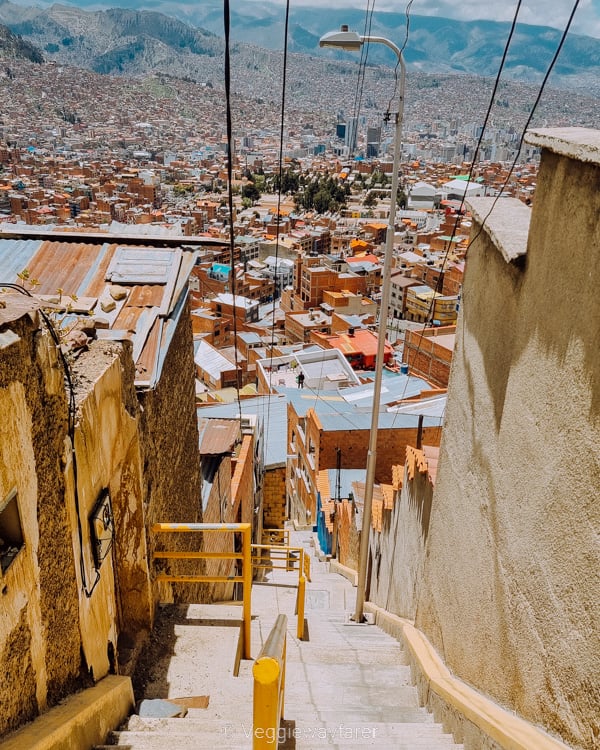 colorful neighborhood La Paz