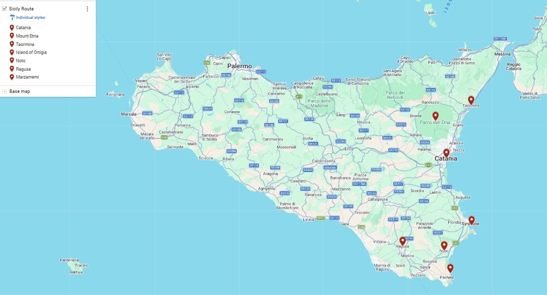 One week in Sicily itinerary