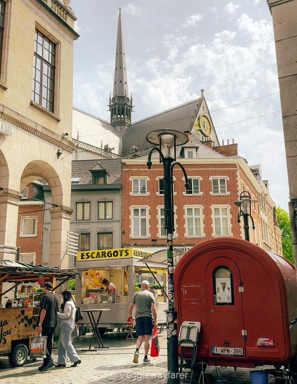 Markt in Naamsestraat Leuven