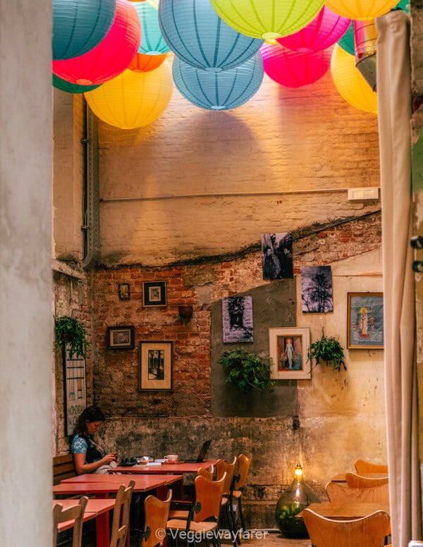 Interior of Optimist restaurant in Leuven