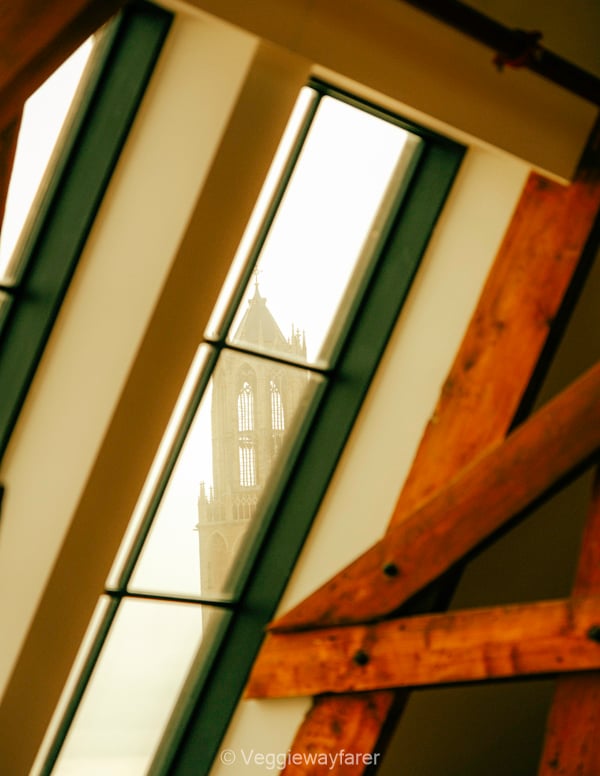 Domtoren viewed from Neude Library Utrecht