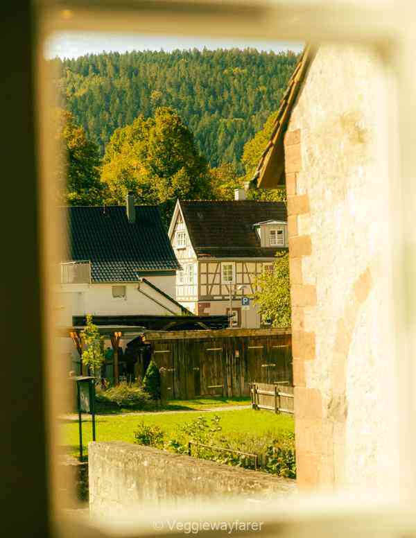 Views from the Klostermuseum in Hirsau (Calw) town in black forest germany