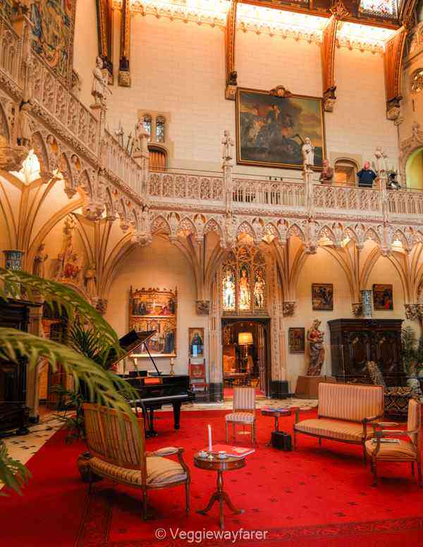 opulent interior of the Kasteel de Haar in Utrecht Netherlands.