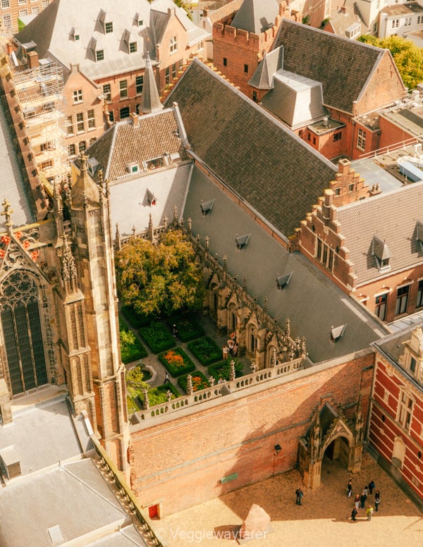 Aerial view of Pandhof in Utrecht